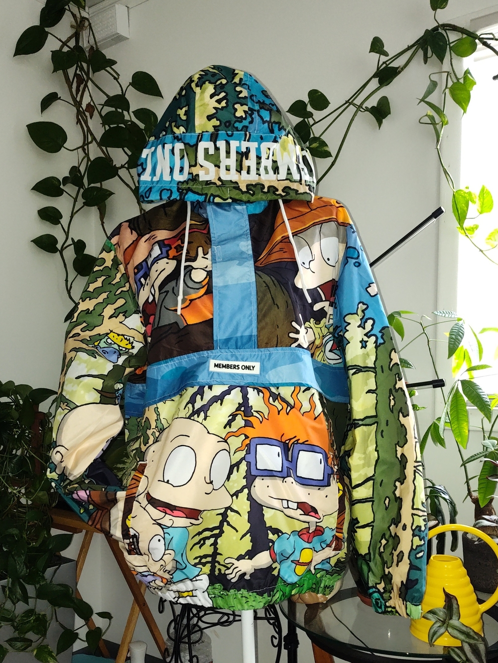 Members Only Multicolor Rugrats Graphic Hooded Anorak